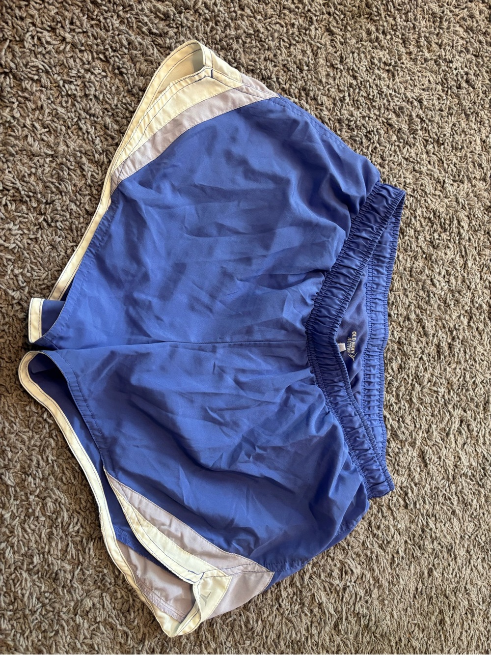 Old Navy purple Athletic Shorts with White Trim